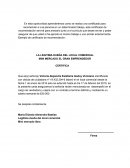 Ejemplo de carta de recomendación