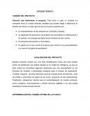 ESTUDIO TÉCNICO TAMAÑO DEL PROYECTO