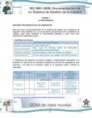 Normalización de una organización