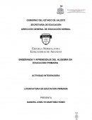 Álgebra en primaria