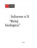 Reloj biológico informe