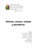 Afiches, cómics, viñetas y periódicos