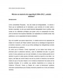 México en materia de seguridad 2006-2012 ¿estado mínimo?
