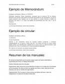 Ejemplo de Memorándum: