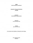 El ser humano como individuo y la educación como enfoque