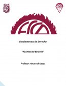 Ensayo fuentes de derecho