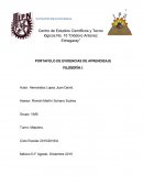 PORTAFOLIO DE EVIDENCIAS DE APRENDIZAJE FILOSOFÍA I