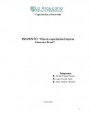 Plan de capacitación Empresa Alimentos Benni