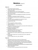 Química. Ciencias III. Guía de examen. Bloque uno ¿Qué productos químicos conoces?