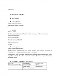 Informe de Laboratorio. Determinar experimentalmente la relación cuantitativa entre la masa de una sustancia y su volumen. Página 3