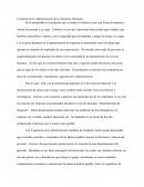 Evolución de la Administración de los Recursos Humanos