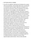 Actitudes hacia el cambio