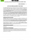 Acta de conciliación Nº023-2015