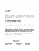 Carta credencial auditoria