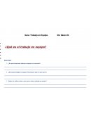 Guía de trabajo en equipo para 5to básico