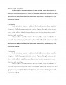 Analisis de tabla de resultados y conclusiones Fisica Clasica