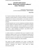 Escrito reflexivo perrenoud