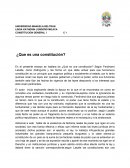 ¿Que es una Constitución?