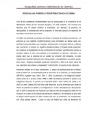 DESIGUALDAD, POBREZA Y REDISTRIBUCION EN COLOMBIA