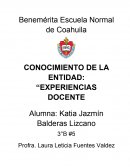 Experiencias docentes