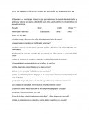 Trabajos de observacion