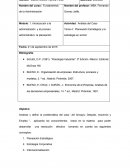 Módulo: 1. Introducción a la administración y al proceso administrativo: la planeación.