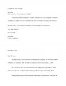 Ejemplos de cartas en Inglés