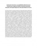 Colonización bacteriana y susceptibilidad antibacteriana de Pseudomonas aeruginosa aisladas de pacientes quemados infectados del Hospital Regional de Alta Especialidad de Veracruz.