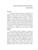 Revisión de las partes de un informe de investigación