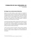 El trabajo de una Interventora Educativa