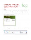 MANUAL PARA EL USUARIO FROG