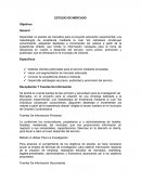 ESTUDIO DE MERCADO Objetivos