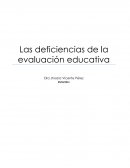 Deficiencias de la evaluación