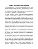 La psicología organizacional y sus nuevos retos