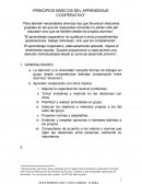 PRINCIPIOS BÁSICOS DEL APRENDIZAJE COOPERATIVO