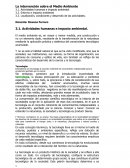 Intervención sobre el medio ambiente