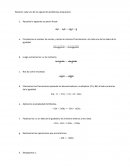 Algebra. Resolver cada uno de los siguientes problemas propuestos