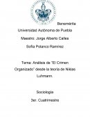Análisis de “El Crimen Organizado” desde la teoría de Niklas Luhmann