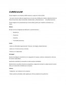 CURRICULUM DE UNA CONSTRUCTORA