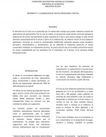 INFORME N° 4 ELABORACION DE FRUTAS PROCESADAS: NECTAR. Página 1