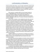 Relación entre la economía el derecho.