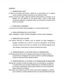 Sinopsis saber pedagogico