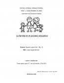 La familia en el proceso educativo