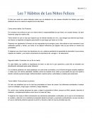 Los 7 hábitos de los niños felices
