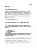 Finalidad de la administración