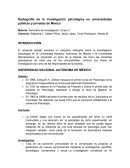 Radirografia de investigaciones