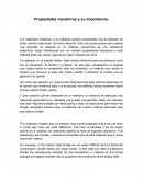 Propiedades mecánicas y su importancia.