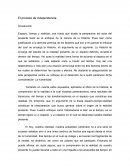 El proceso de Independencia de México