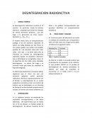 Desintegración radioactiva
