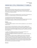 DERECHO CIVIL PERSONAS Y FAMILIA